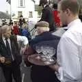 A barman collects glasses, A Boxing Day Hunt, Chagford, Devon - 26th December 2007