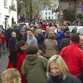 A mass of people on Mill Street, A Boxing Day Hunt, Chagford, Devon - 26th December 2007