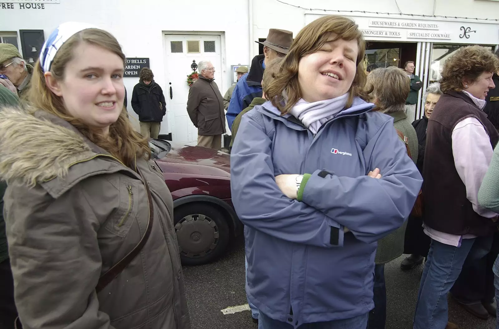 Isobel and Sis, from A Boxing Day Hunt, Chagford, Devon - 26th December 2007