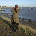 Isobel pulls her hat down against the cold, A Post-Christmas Trip to Orford, Suffolk - 29th December 2007
