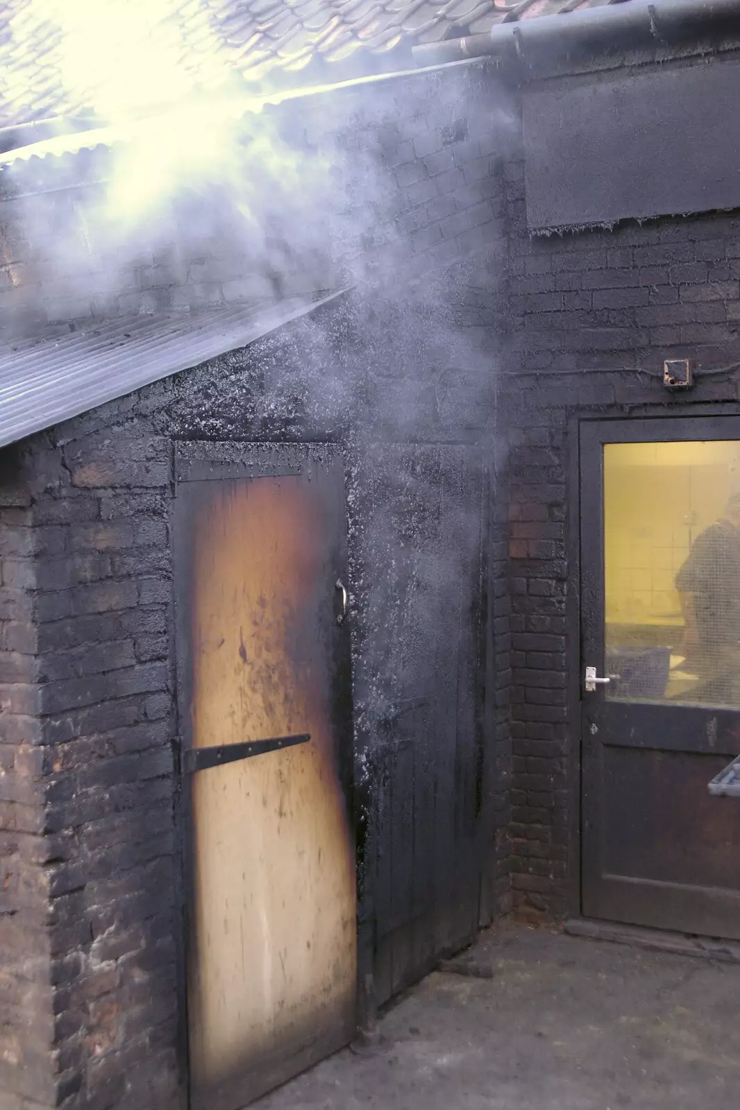 The smokehouse is, er, smoking, from A Post-Christmas Trip to Orford, Suffolk - 29th December 2007