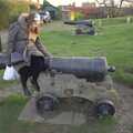 2007 Isobel sits on a cannon