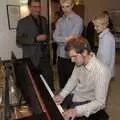 Meanwhile, Al's playing some Satie on piano, Steve's 50th Birthday, Swavesey, Cambridgeshire - 19th January 2008