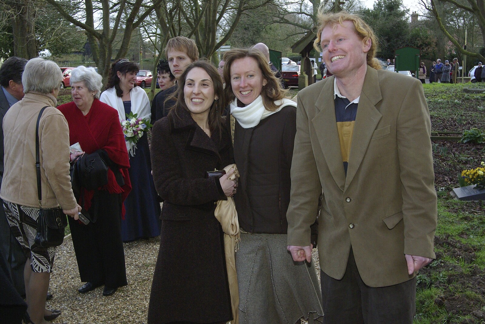 Carmen, Martina and Wavy from Gov and Rachel's Wedding, Thorndon, Suffolk - 2nd February 2008