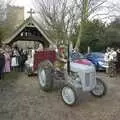 The little grey tractor, Gov and Rachel's Wedding, Thorndon, Suffolk - 2nd February 2008