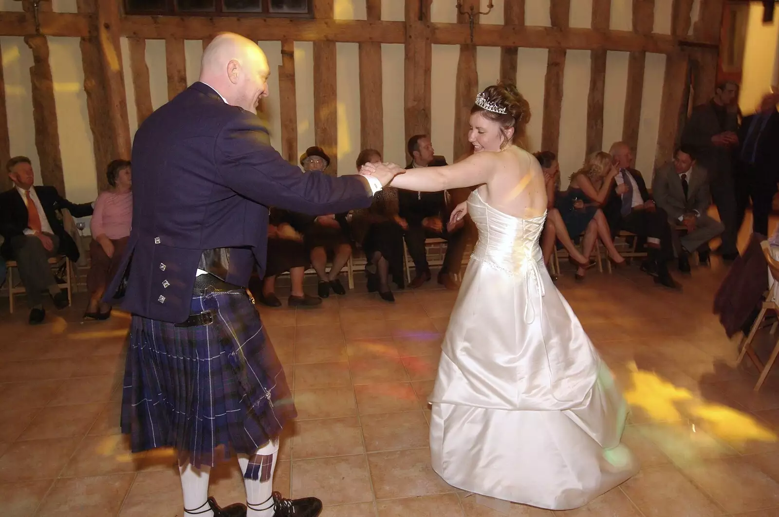 Gov and Rachel get in an early dance, from Gov and Rachel's Wedding, Thorndon, Suffolk - 2nd February 2008