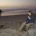 Isobel watches a surfer, San Diego 8: The Beaches of Torrey Pines, and Ramona, California, USA - 29th February 2008