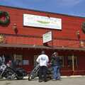 On the outskirts of Julian, Ca, the 'Rong Branch' saloon, and a bunch of bikers