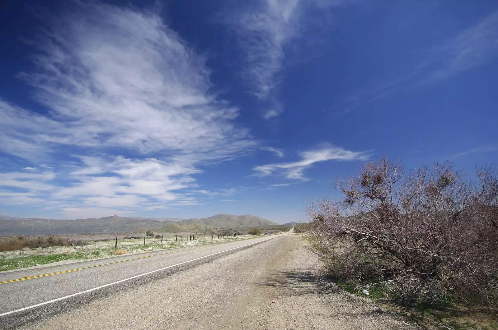 Route 78 out of Julian, in Anza-Borrego State Park, from The End of the World: Julian to the Salton Sea and Back, California, US - 1st March 2008