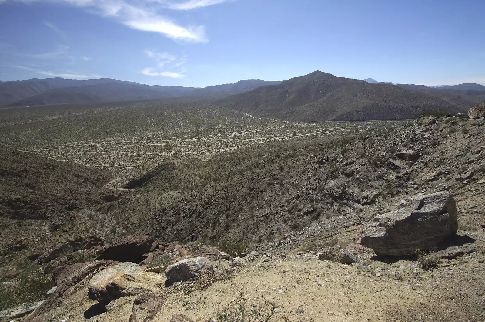 A view of the Anza-Borrego badlands, from The End of the World: Julian to the Salton Sea and Back, California, US - 1st March 2008