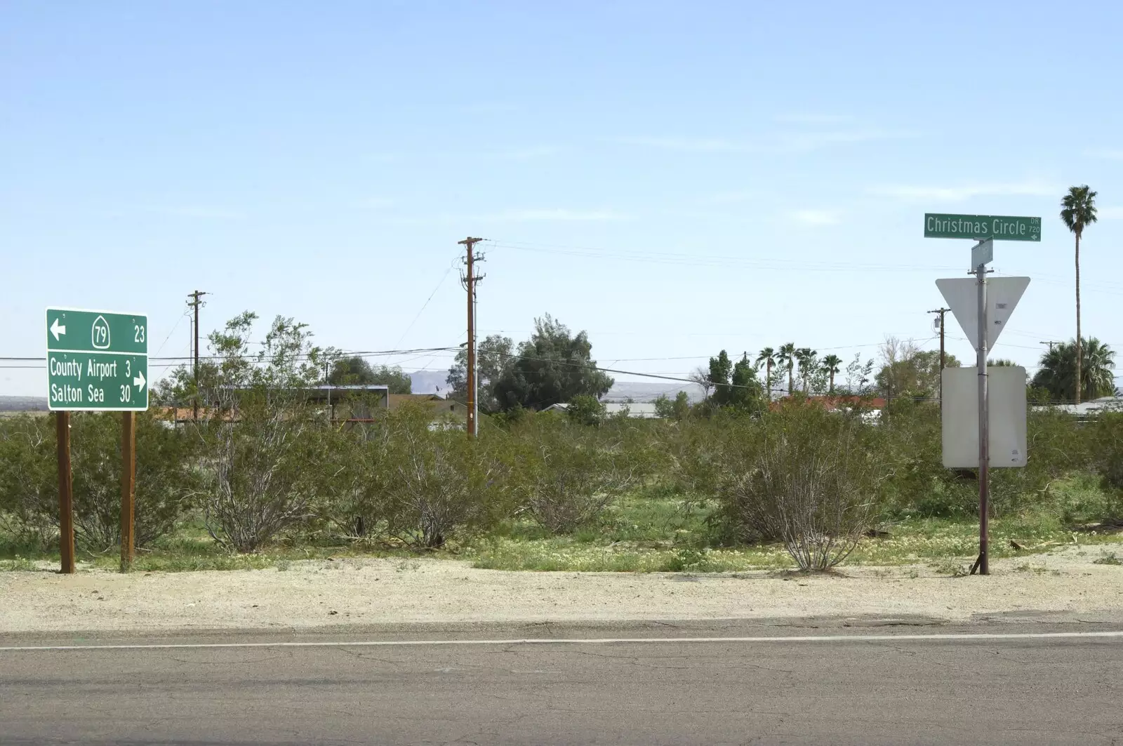 30 miles to the Salton Sea, from The End of the World: Julian to the Salton Sea and Back, California, US - 1st March 2008