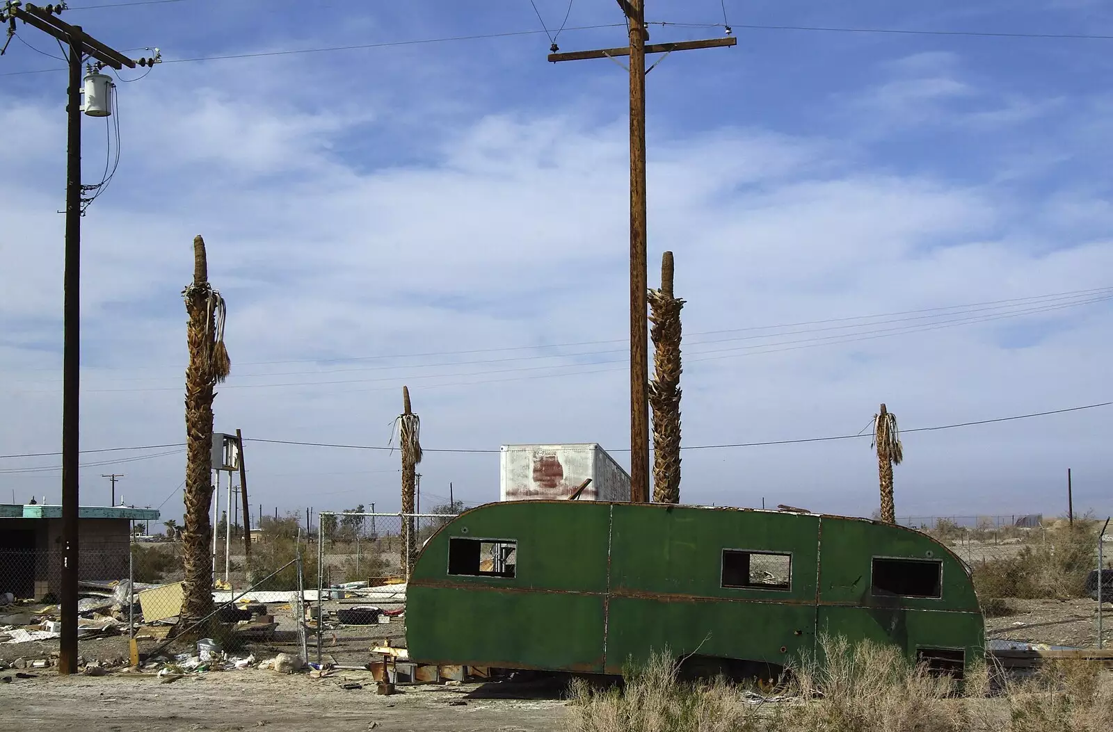 A more-intact green caravan, from The End of the World: Julian to the Salton Sea and Back, California, US - 1st March 2008