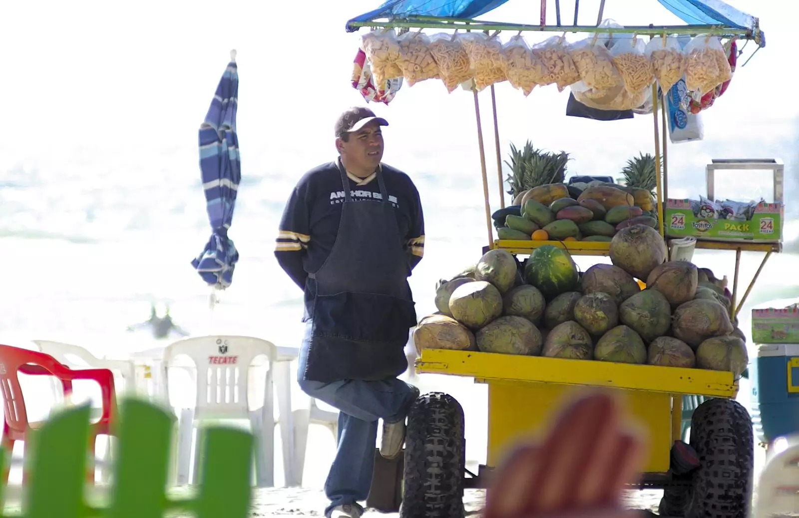 Fruit sales seem to be a little slow, from Rosarito and Tijuana, Baja California, Mexico - 2nd March 2008