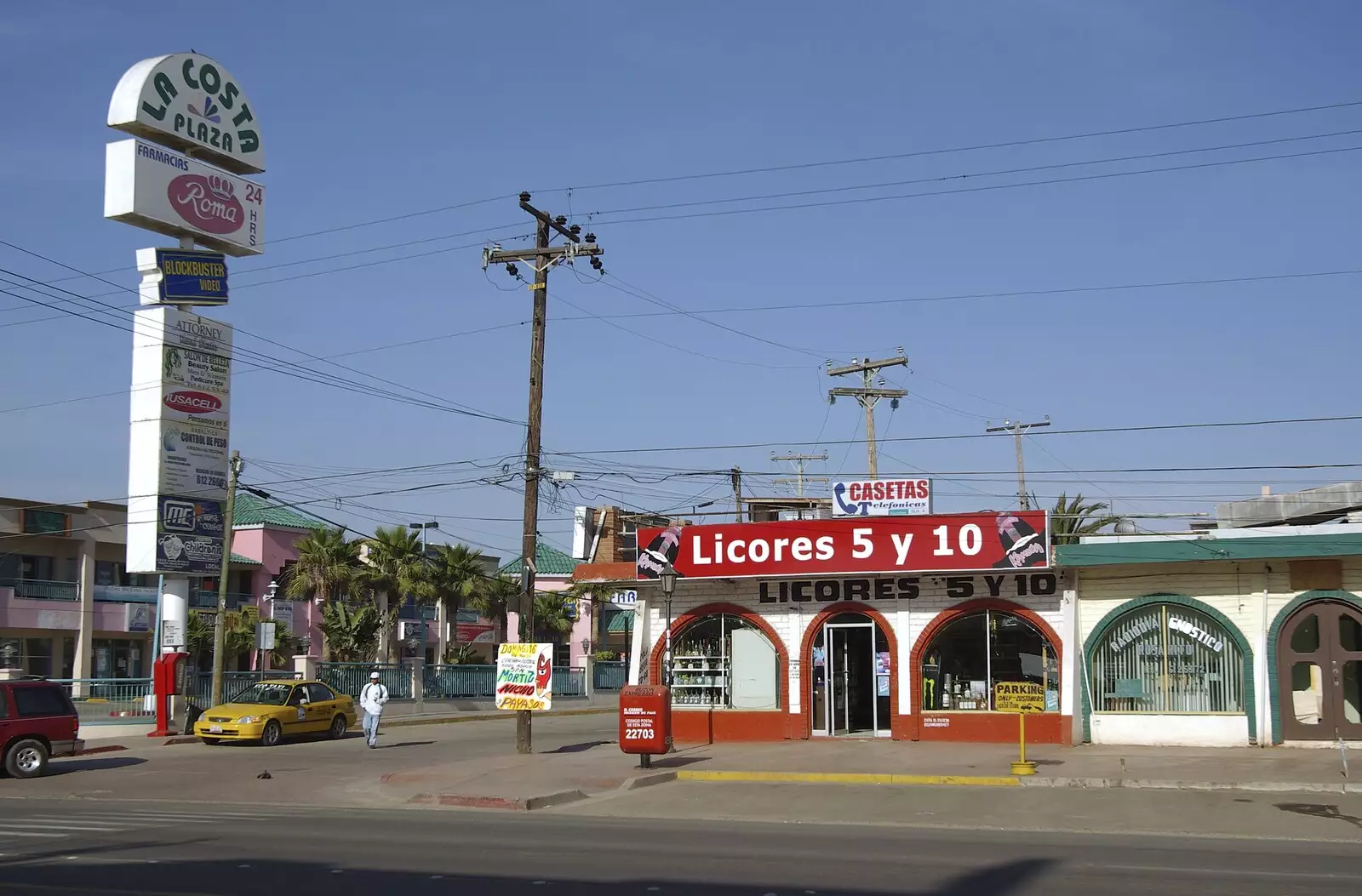 Downtown Rosarito, from Rosarito and Tijuana, Baja California, Mexico - 2nd March 2008