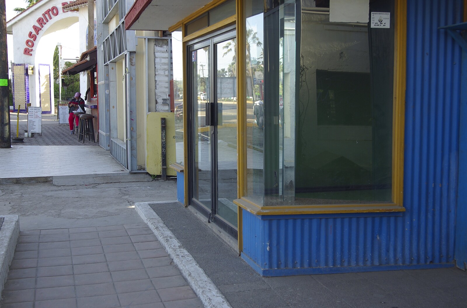 Rosarito and Tijuana, Baja California, Mexico - 2nd March 2008: An empty shop