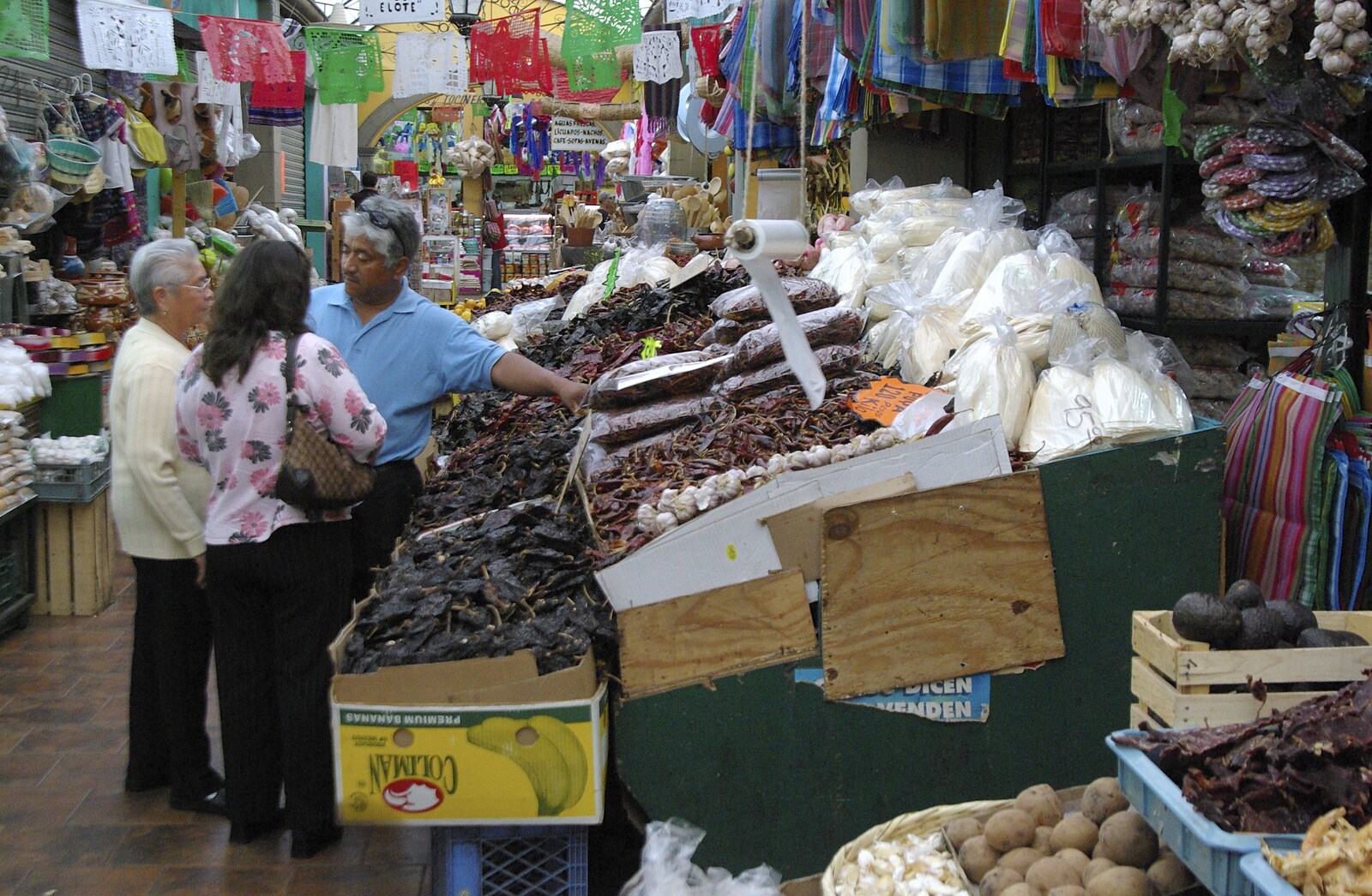 Rosarito and Tijuana, Baja California, Mexico - 2nd March 2008: Indoor Tijuana market