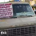 A beat-up Ford van displays some sort of advert, Rosarito and Tijuana, Baja California, Mexico - 2nd March 2008