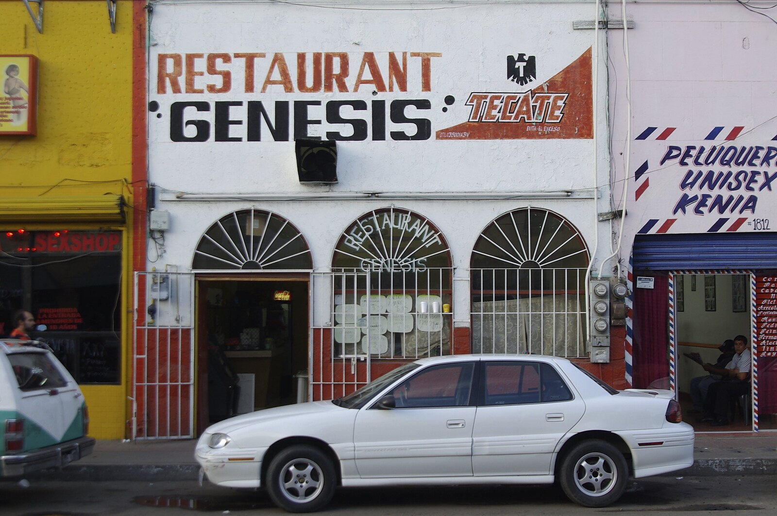 Rosarito and Tijuana, Baja California, Mexico - 2nd March 2008: The random restaurant 'Genesis'