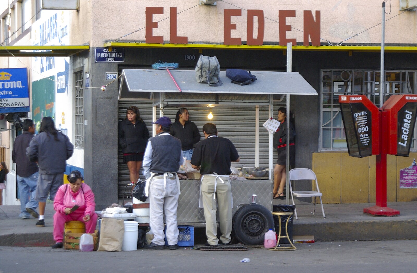 Rosarito and Tijuana, Baja California, Mexico - 2nd March 2008: More street-corner action