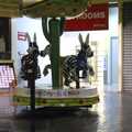 In Tijuana bus station - a small carousel with zebra