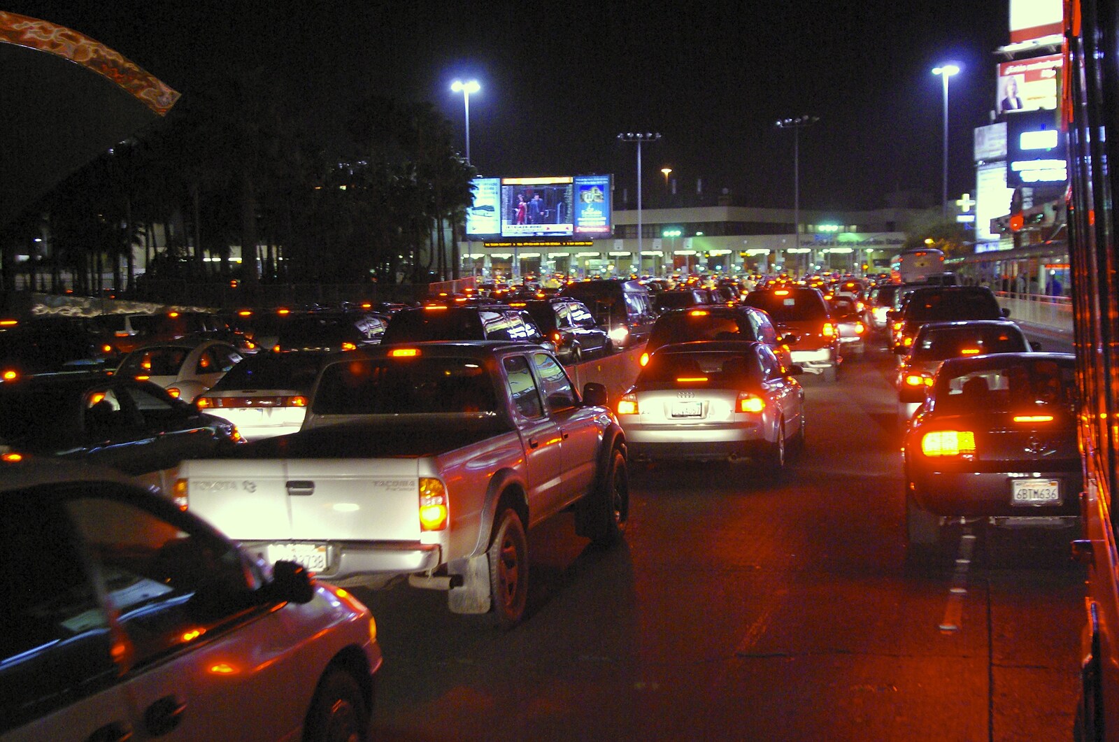 Rosarito and Tijuana, Baja California, Mexico - 2nd March 2008: Huge queues of cars at the Mexico/US border