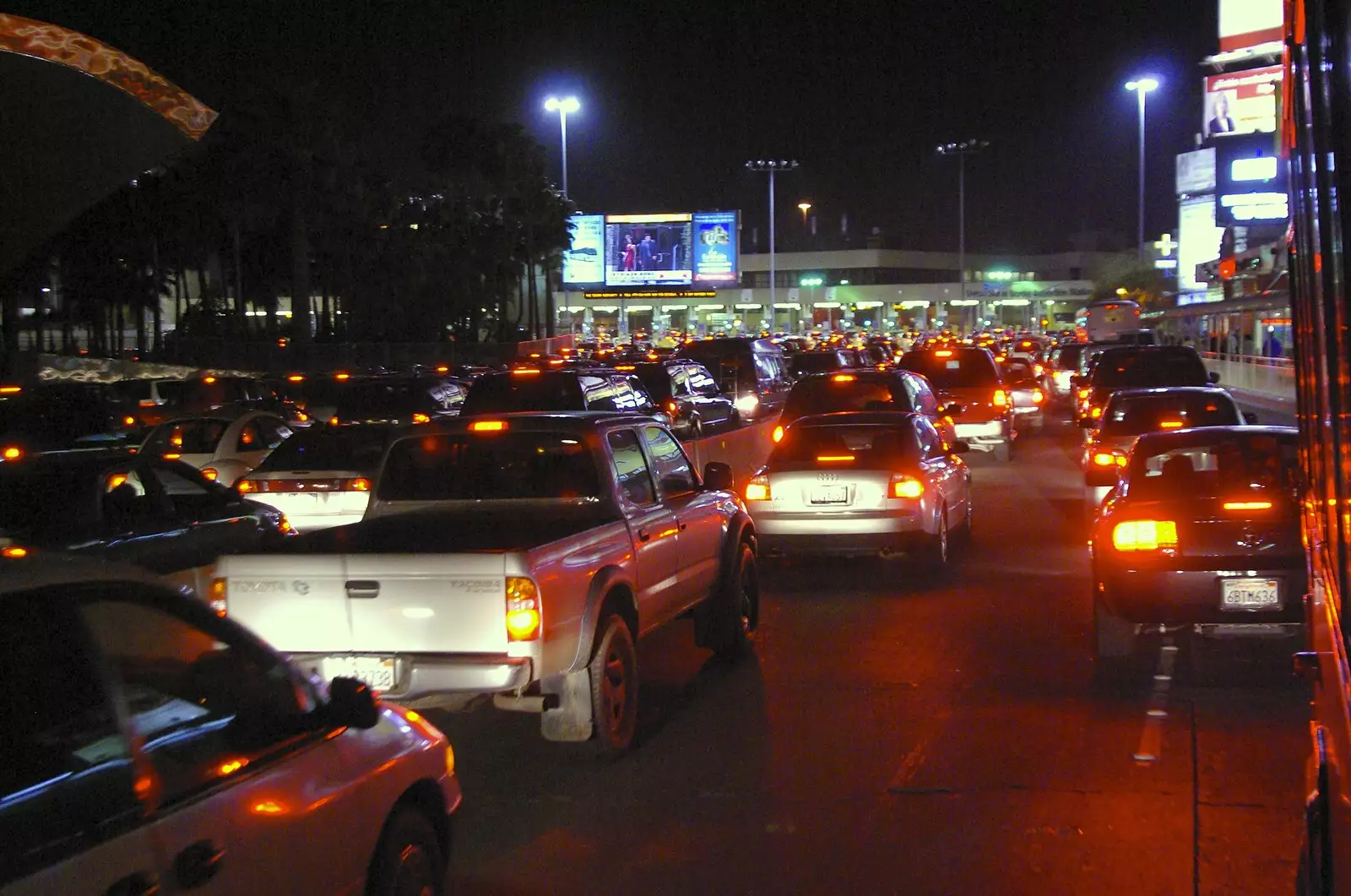 Huge queues of cars at the Mexico/US border, from Rosarito and Tijuana, Baja California, Mexico - 2nd March 2008