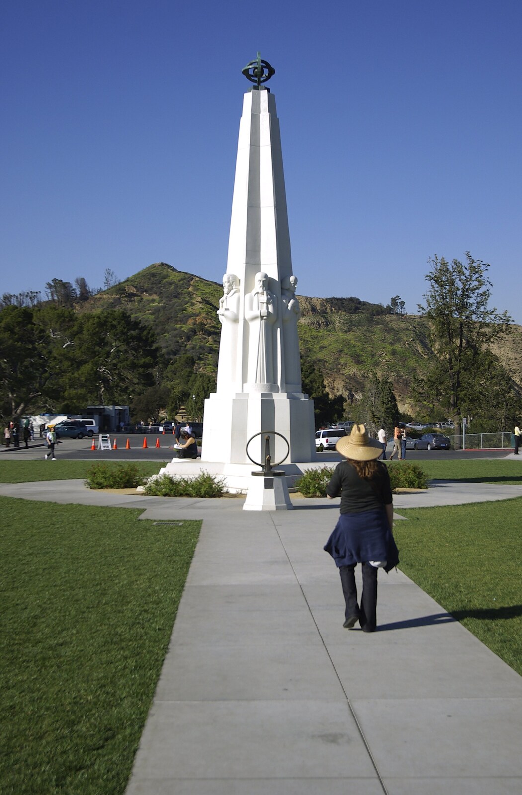 San Diego and Hollywood, California, US - 3rd March 2008: A statue celebrating Galileo, Kepler, et al