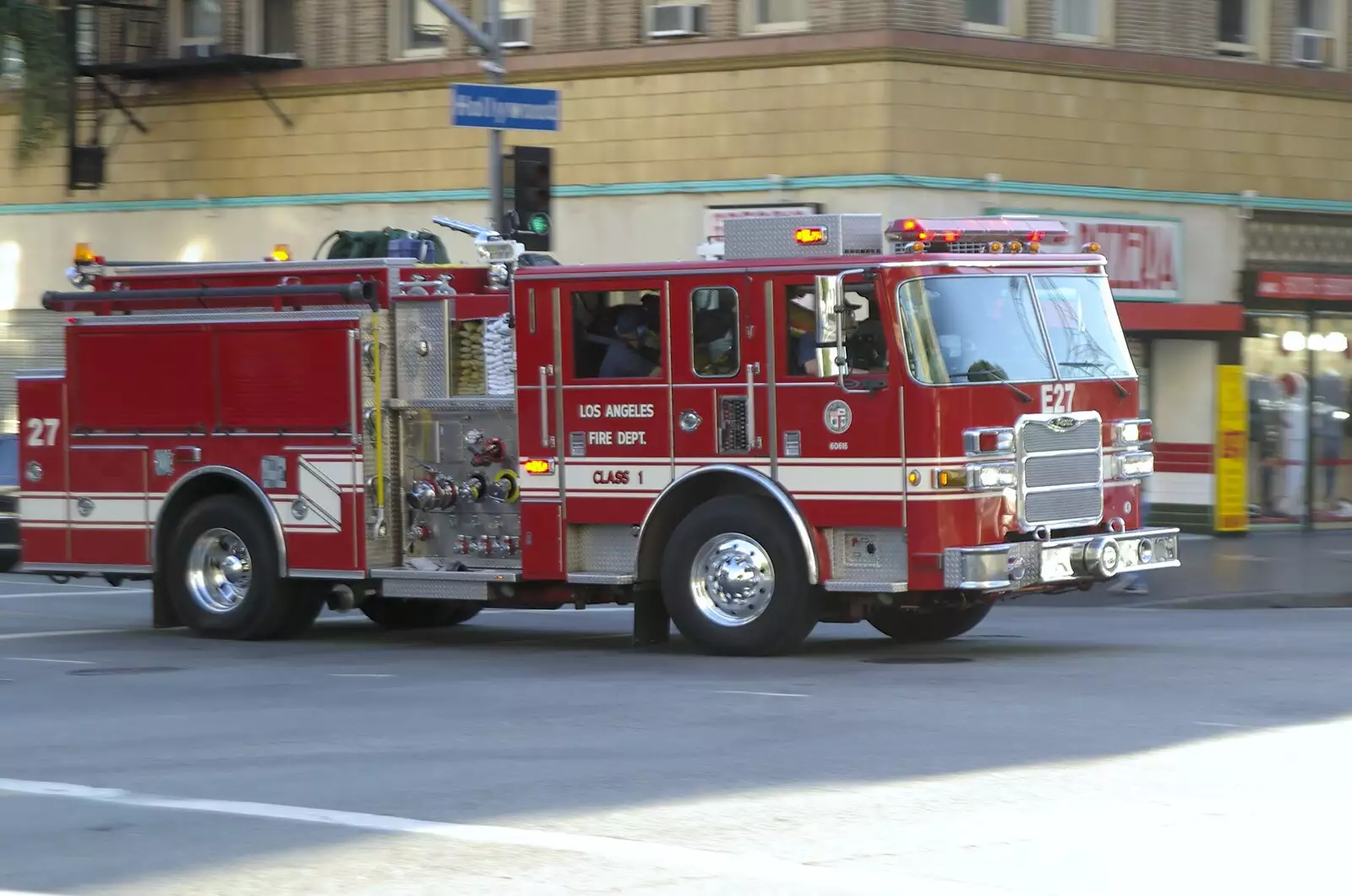 Not much is more US-iconic than a racing fire truck, from San Diego and Hollywood, California, US - 3rd March 2008