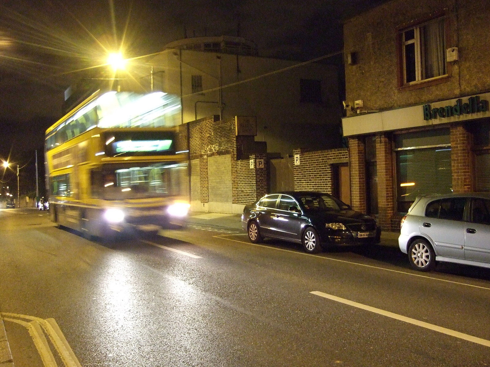 Easter in Dublin, Ireland - 21st March 2008: A Dublin Bus steams through Blackrock