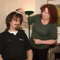 Louise has the nit comb out, Easter in Dublin, Ireland - 21st March 2008