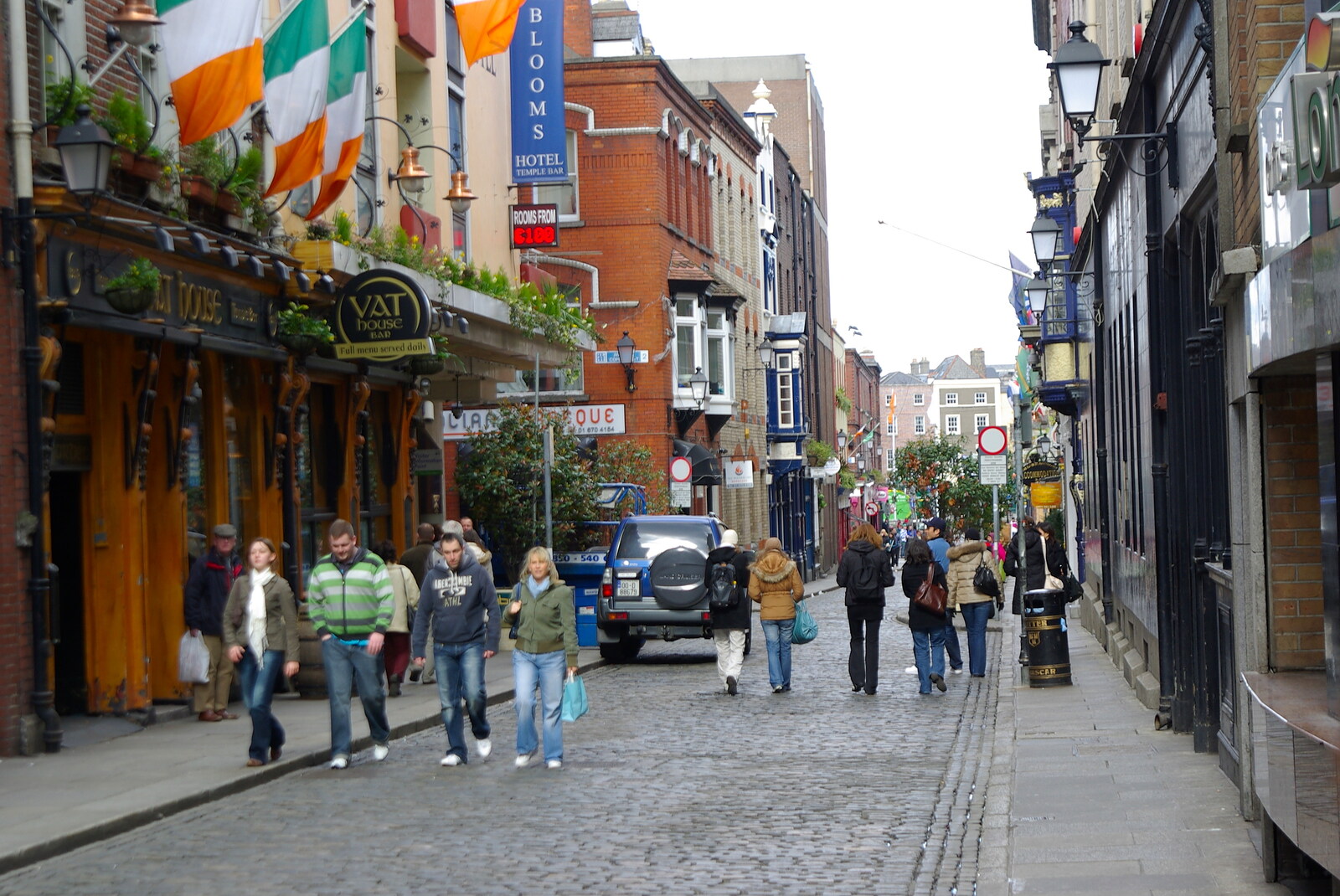 Easter in Dublin, Ireland - 21st March 2008: Down in Temple Bar