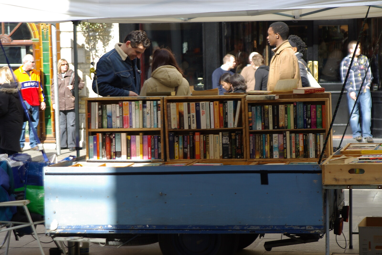 Easter in Dublin, Ireland - 21st March 2008: Books for sale