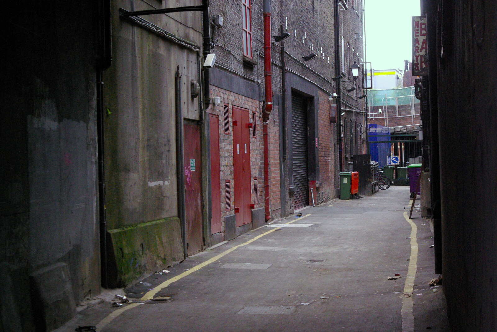 Easter in Dublin, Ireland - 21st March 2008: Back alley off Grafton Street, Dublin