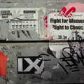Graffiti and torn fly-posters, Easter in Dublin, Ireland - 21st March 2008