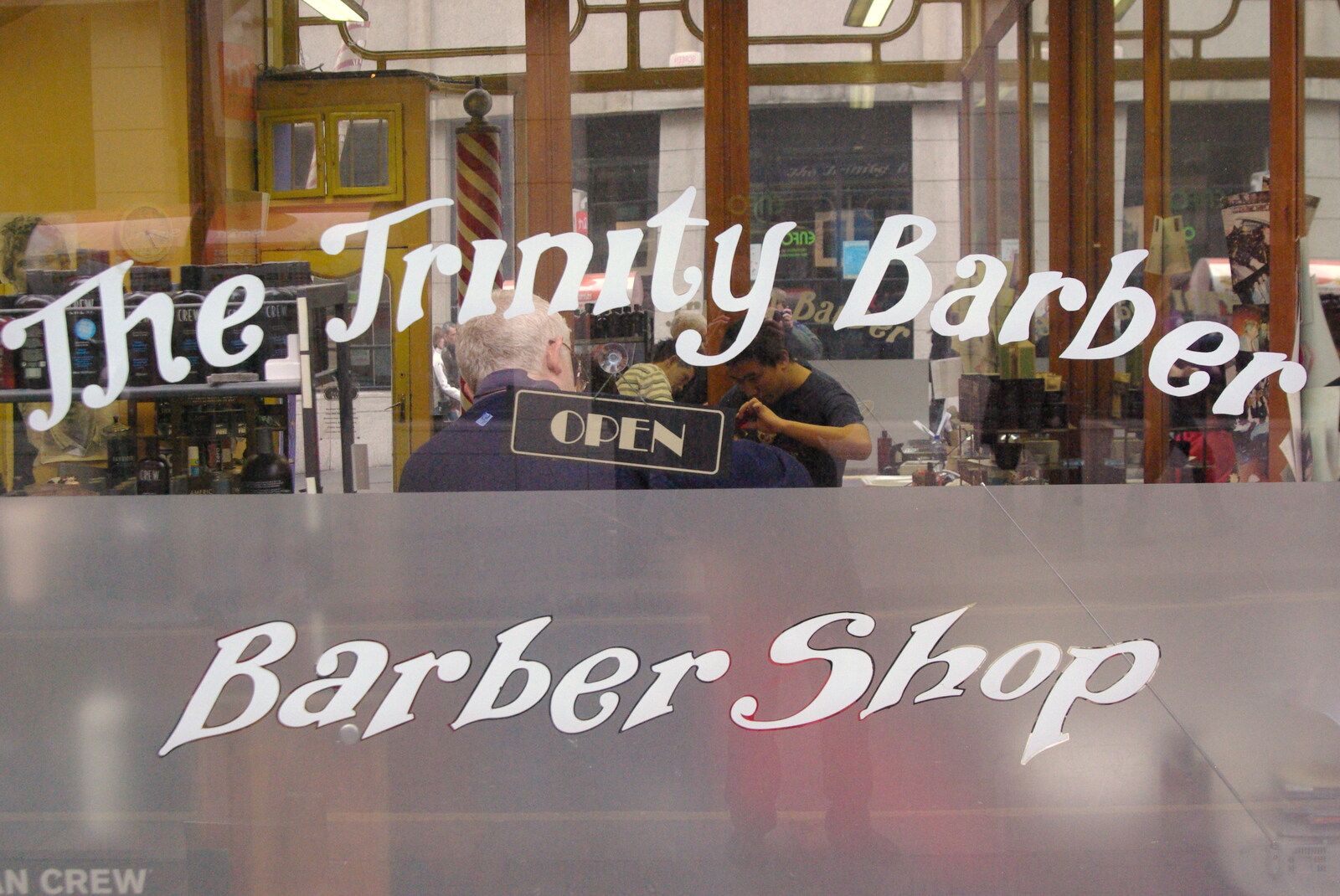 Easter in Dublin, Ireland - 21st March 2008: The Trinity Barber Shop