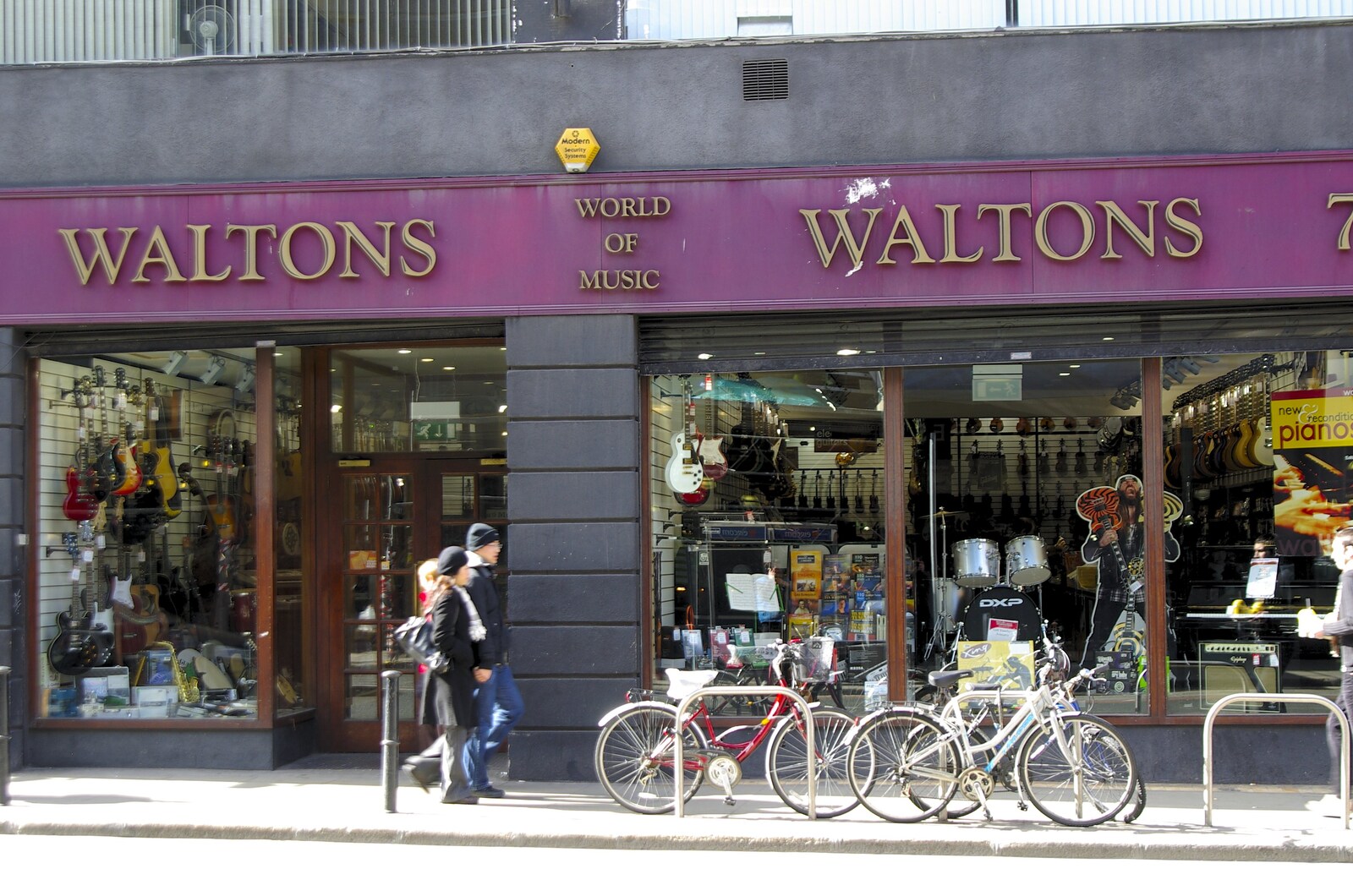 Walton's Music shop from Easter in Dublin, Ireland - 21st March 2008