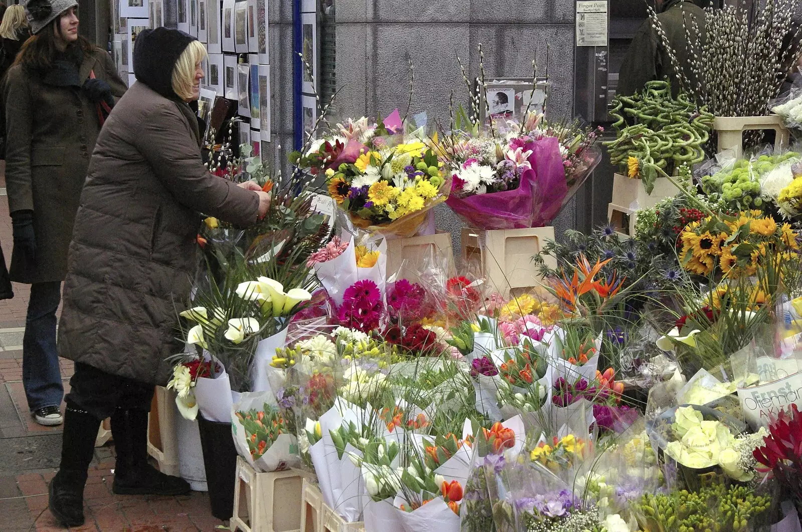 Flower ladies, from Easter in Dublin, Ireland - 21st March 2008