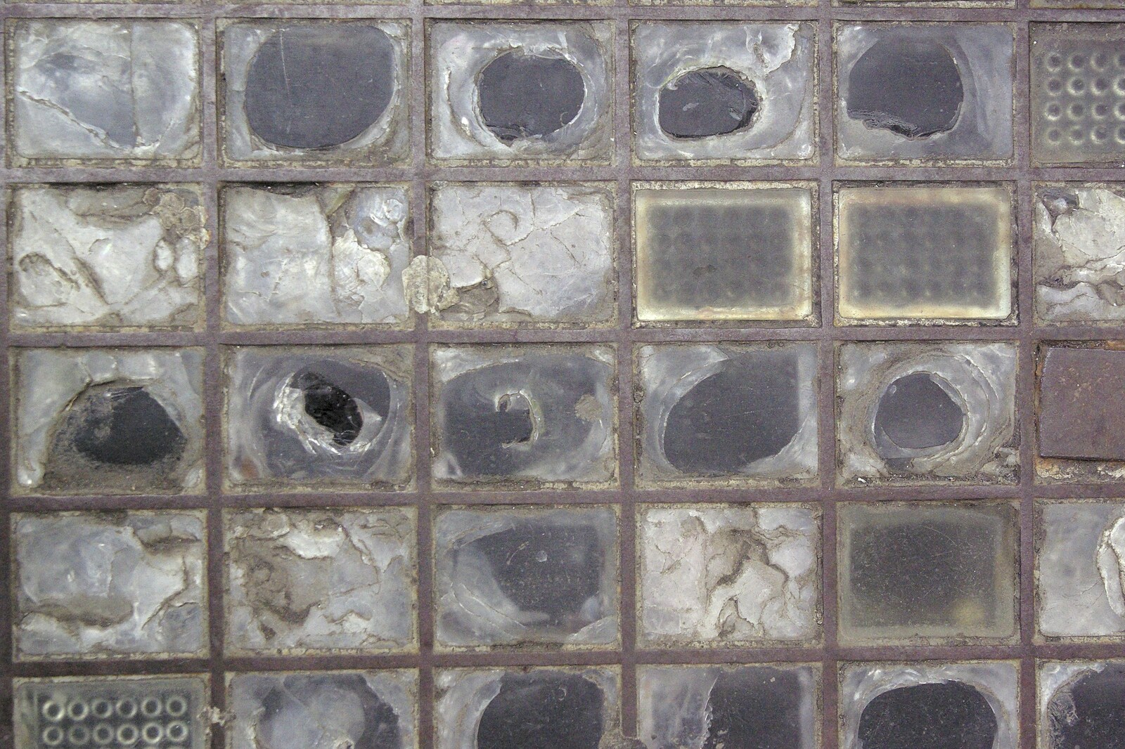 A glass grating on Grafton Street from Easter in Dublin, Ireland - 21st March 2008
