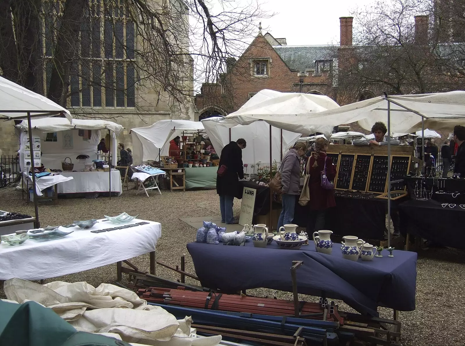 The Trinity Street market, from Mother and Mike, Rachel and Sam, and the Scan That Changes Everything - 30th March 2008