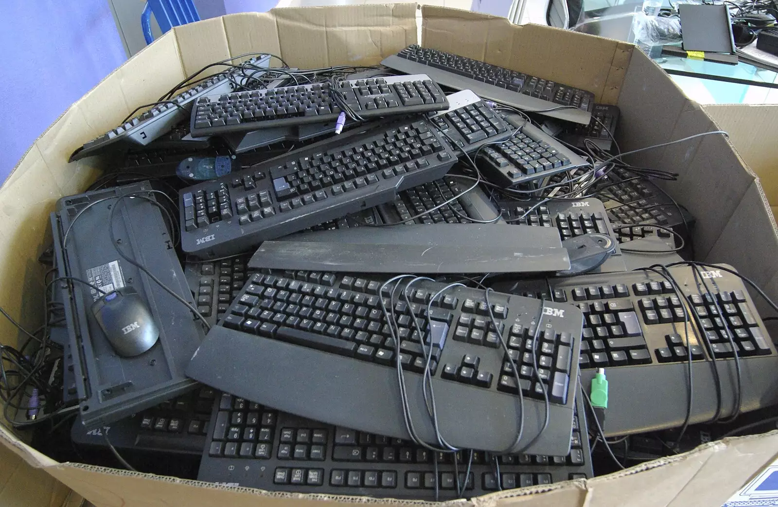 A thousand keyboards in a box, from Mother and Mike, Rachel and Sam, and the Scan That Changes Everything - 30th March 2008