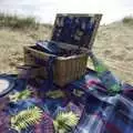 Picnic paraphernalia on the beach at Walberswick, Hani's Stag Beers and a Punting Trip on the Cam, Cambridge - 1st May 2008