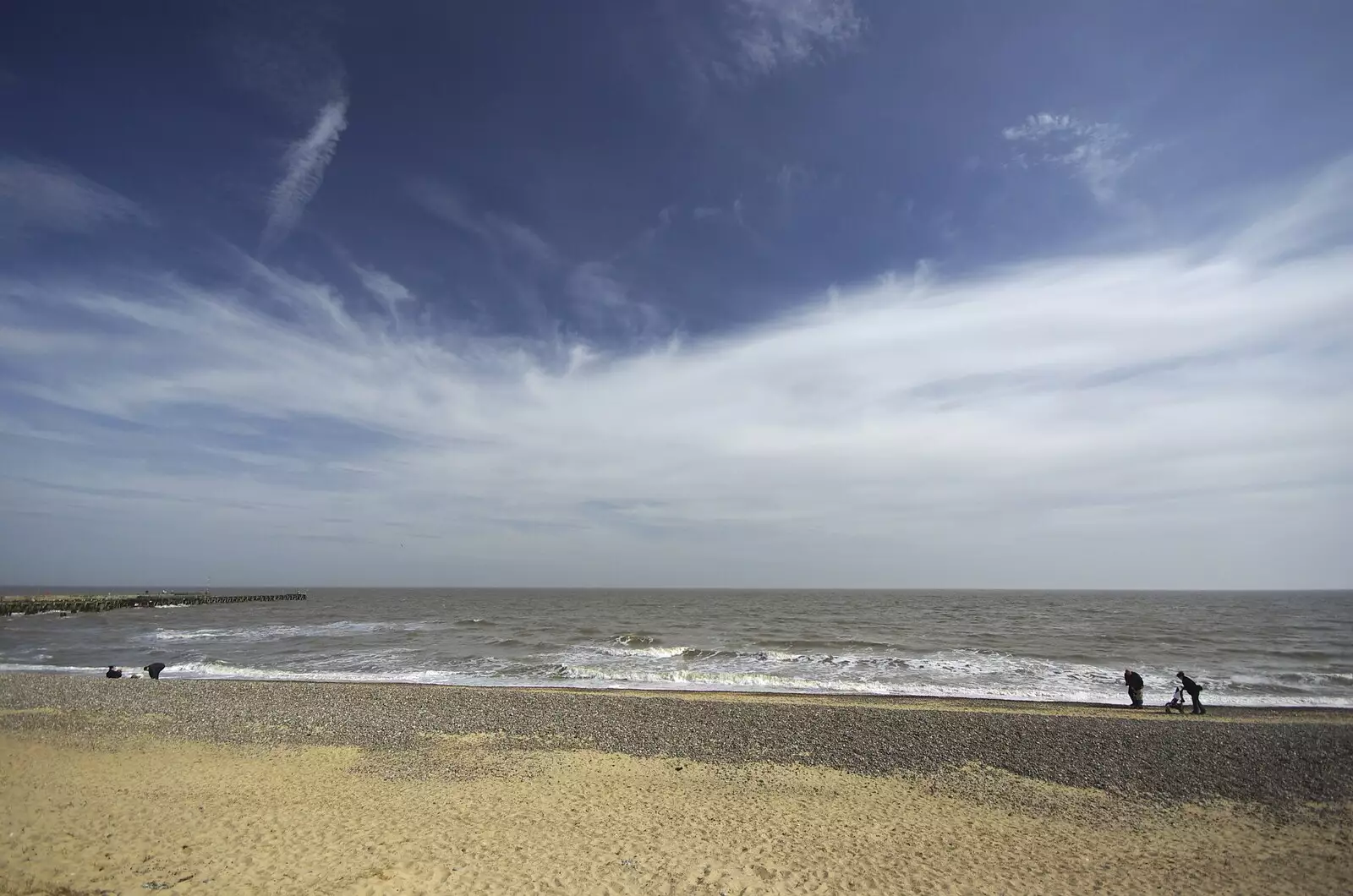 Walberswick sea-front, from Hani's Stag Beers and a Punting Trip on the Cam, Cambridge - 1st May 2008