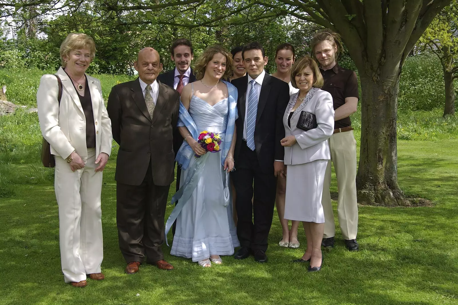 Family snapshot, from Hani and Anne's Wedding, County Hall, Cambridge - 2nd May 2008