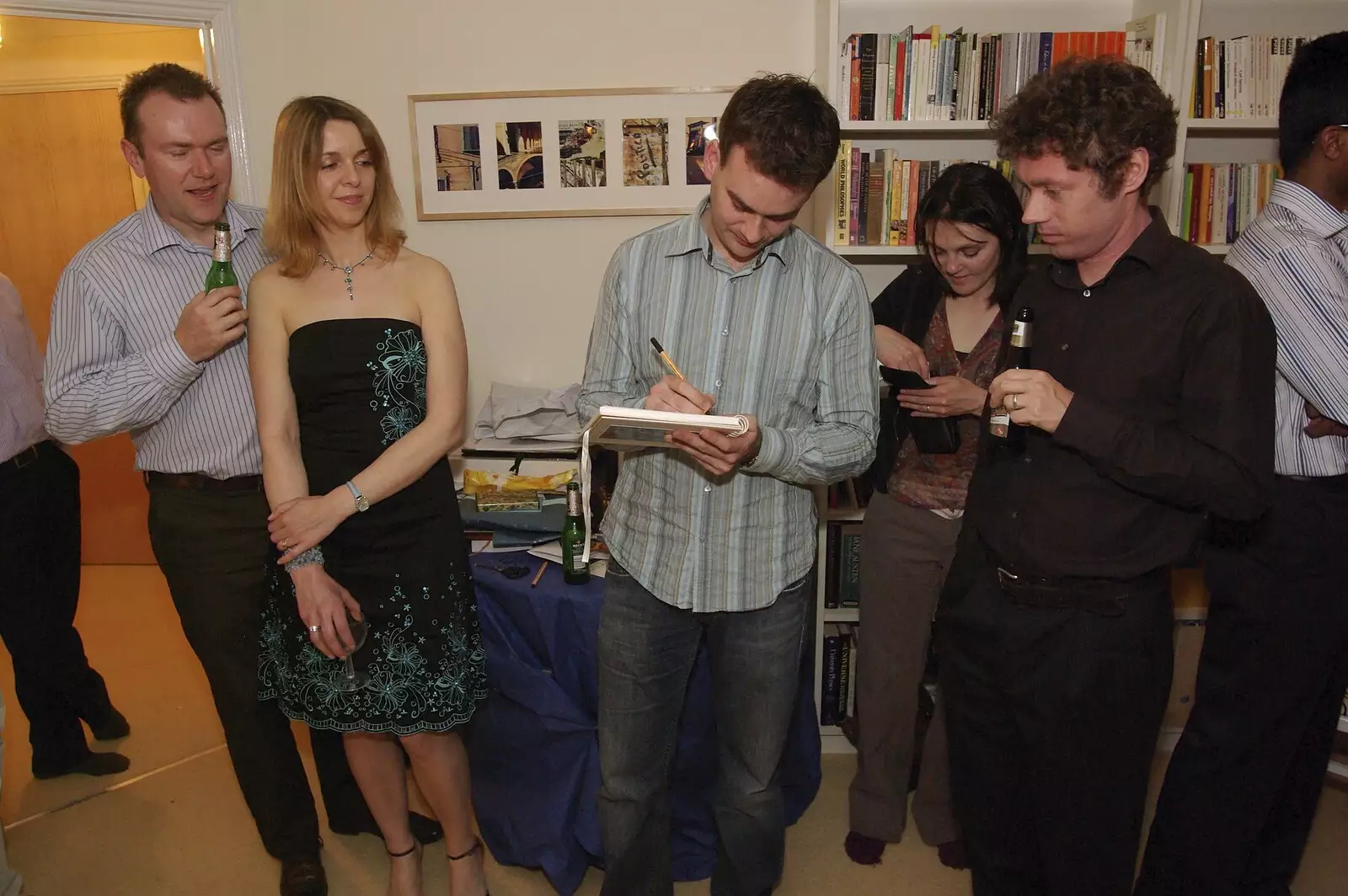 A wedding book is signed, from Hani and Anne's Wedding, County Hall, Cambridge - 2nd May 2008