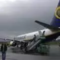 Our Ruinair plane on the ground at Kerry Airport, Paul and Jenny's Wedding, Tralee, County Kerry, Ireland - 3rd May 2008