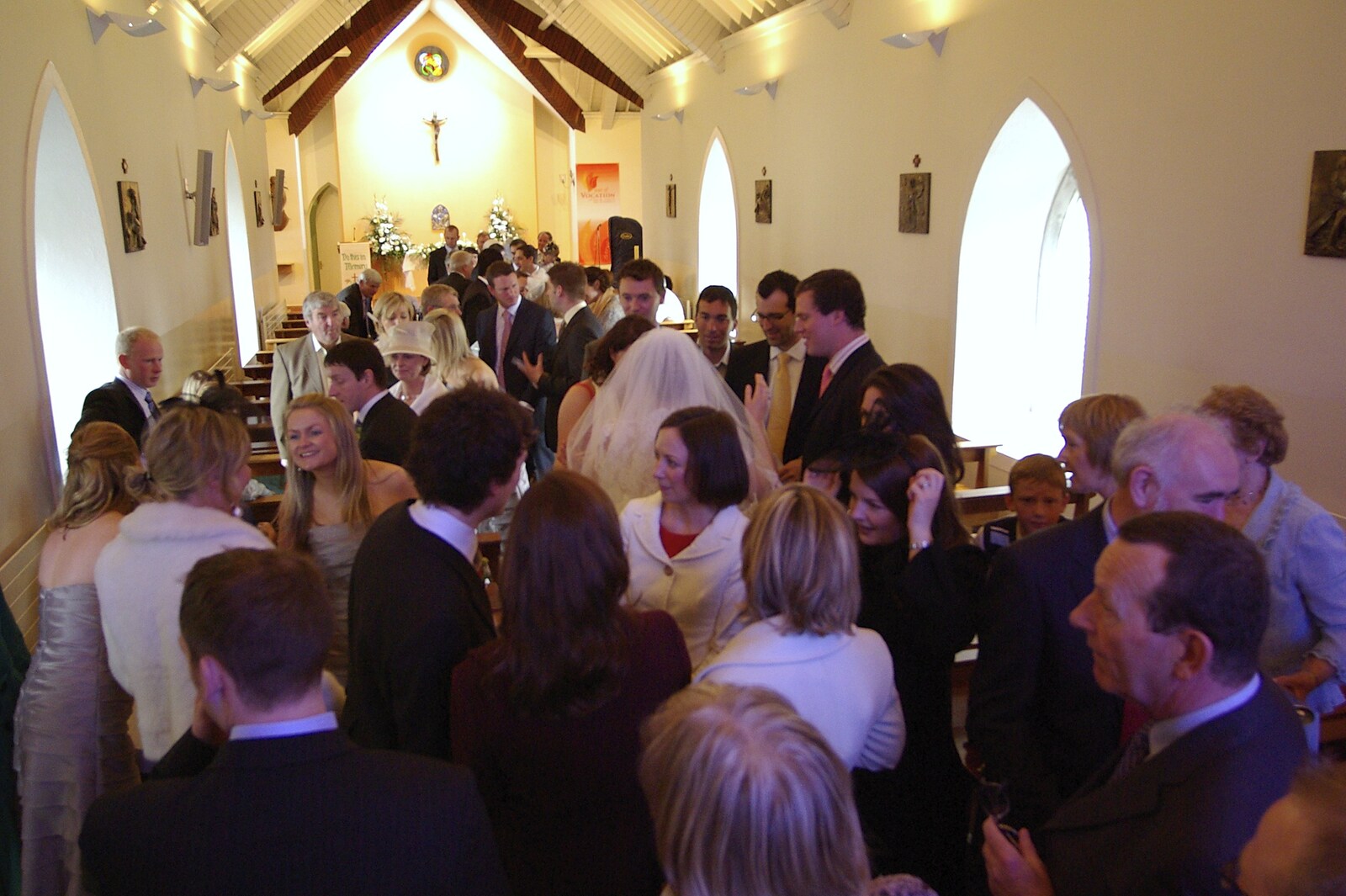 Paul and Jenny's Wedding, Tralee, County Kerry, Ireland - 3rd May 2008: The church is full
