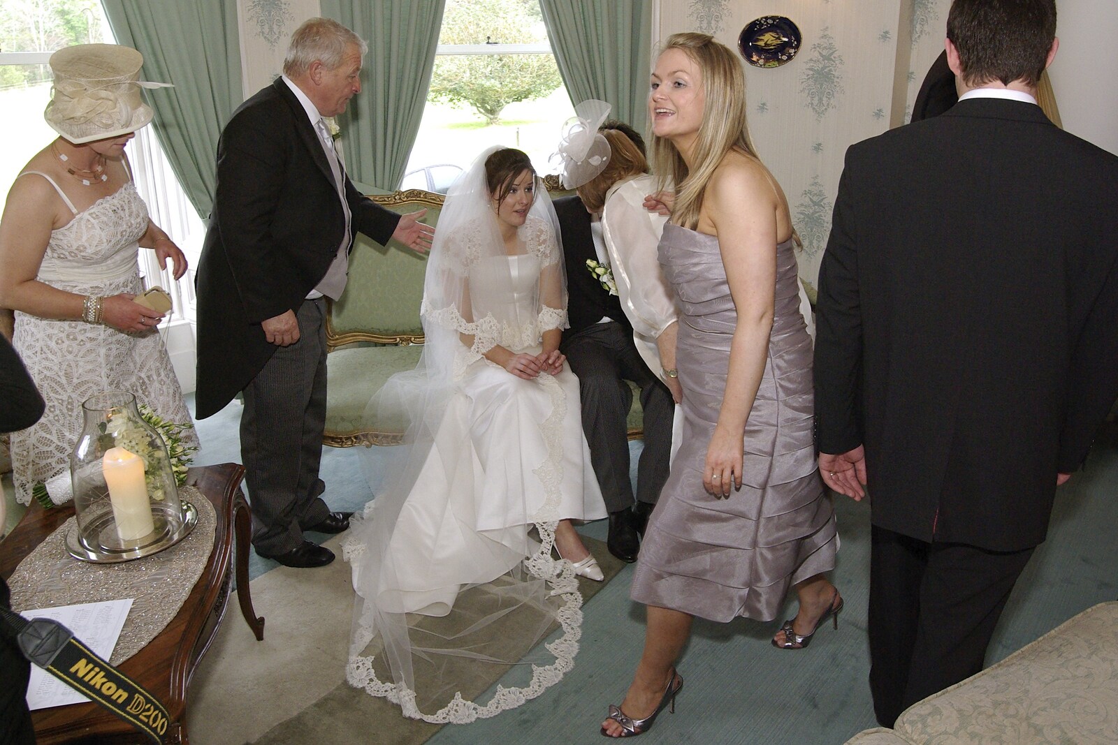 Paul and Jenny's Wedding, Tralee, County Kerry, Ireland - 3rd May 2008: The bridesmaid runs around