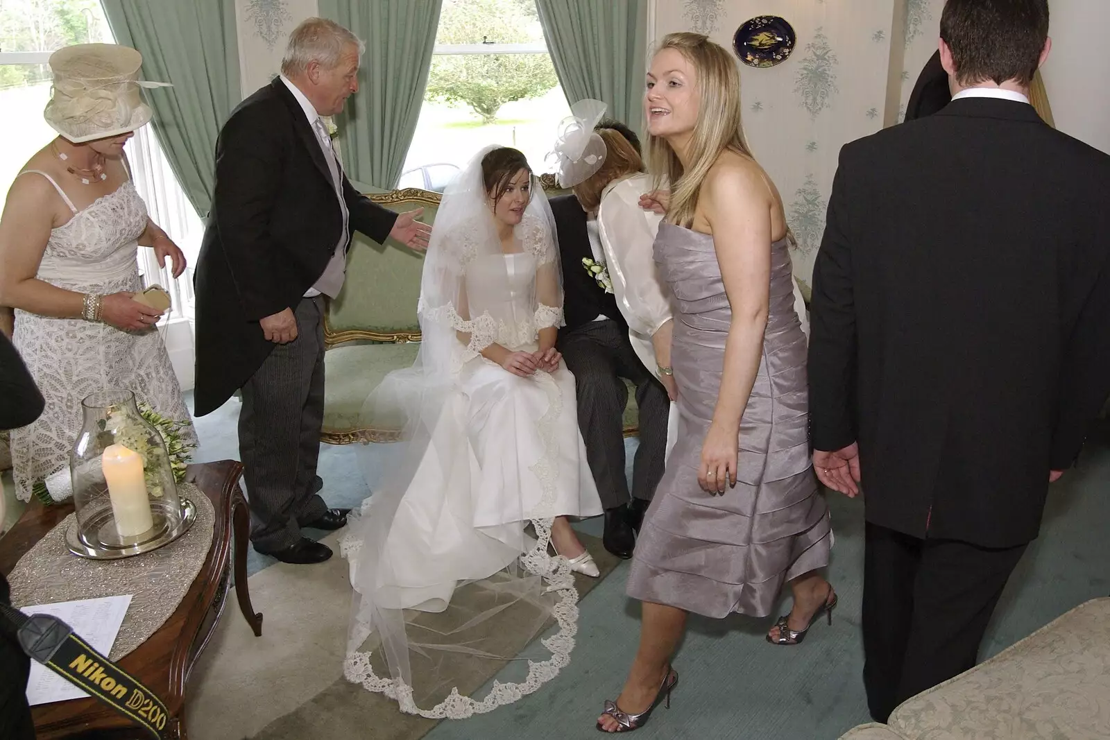 The bridesmaid runs around, from Paul and Jenny's Wedding, Tralee, County Kerry, Ireland - 3rd May 2008