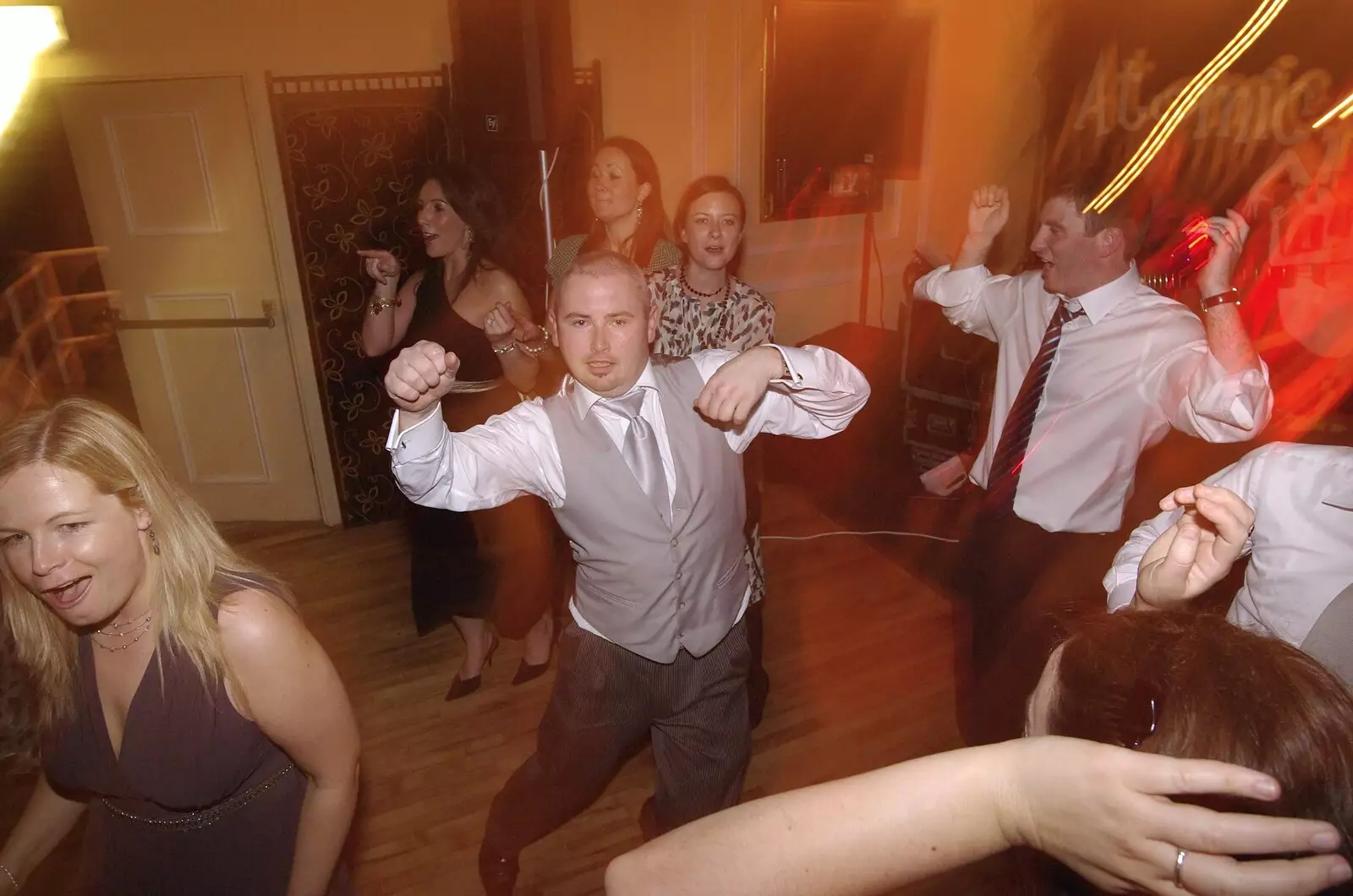 James gets down, from Paul and Jenny's Wedding, Tralee, County Kerry, Ireland - 3rd May 2008