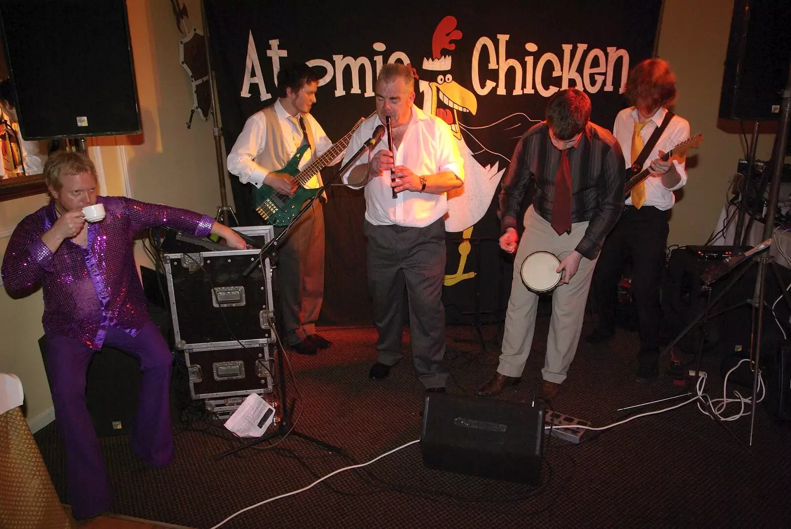 A trad musical interlude, from Paul and Jenny's Wedding, Tralee, County Kerry, Ireland - 3rd May 2008